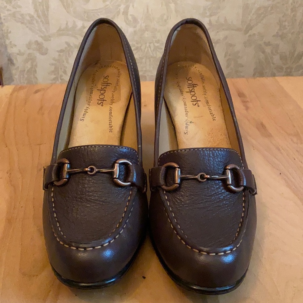 Softspots Brown High Heel Shoe, Size: 8